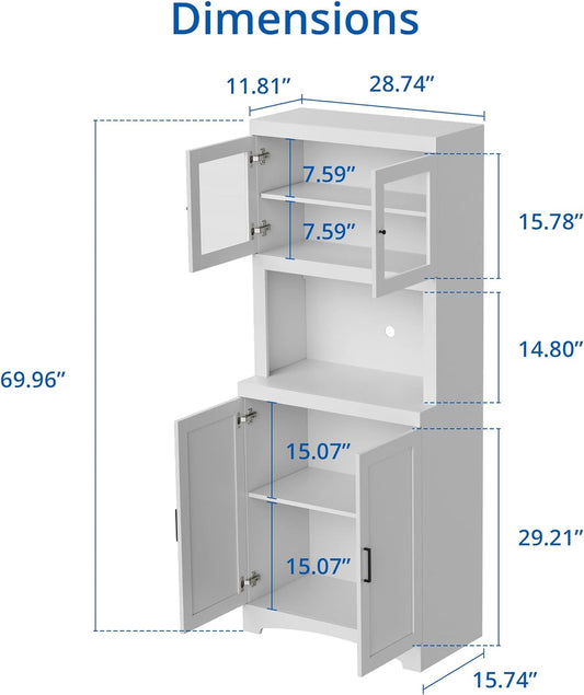 70" Tall Kitchen Pantry