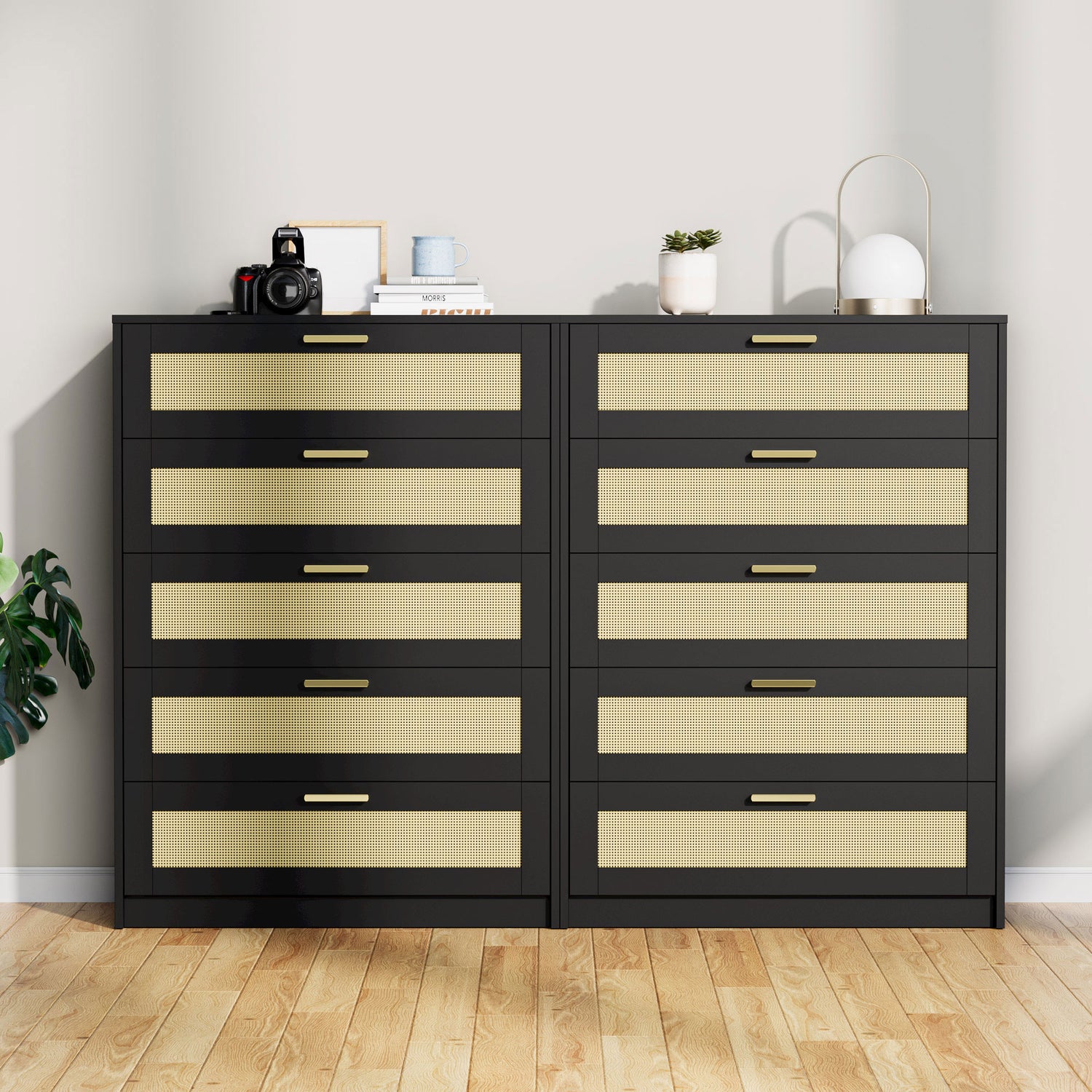 Cozy Castle Rattan 5 Drawer Dresser for Bedroom, Modern Boho Dresser f cozycastle.com Cozy Castle Rattan 5 Drawer Dresser for Bedroom, Modern Boho Dresser f cozycastle.com