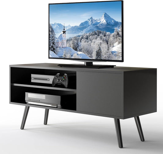 Modern TV Console with Shelves for Living Room Bedroom