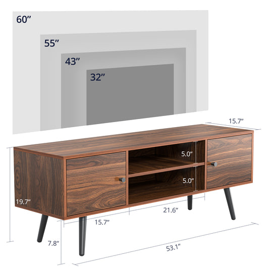 Mid-Century Modern TV Stand for 55/60 inch TV