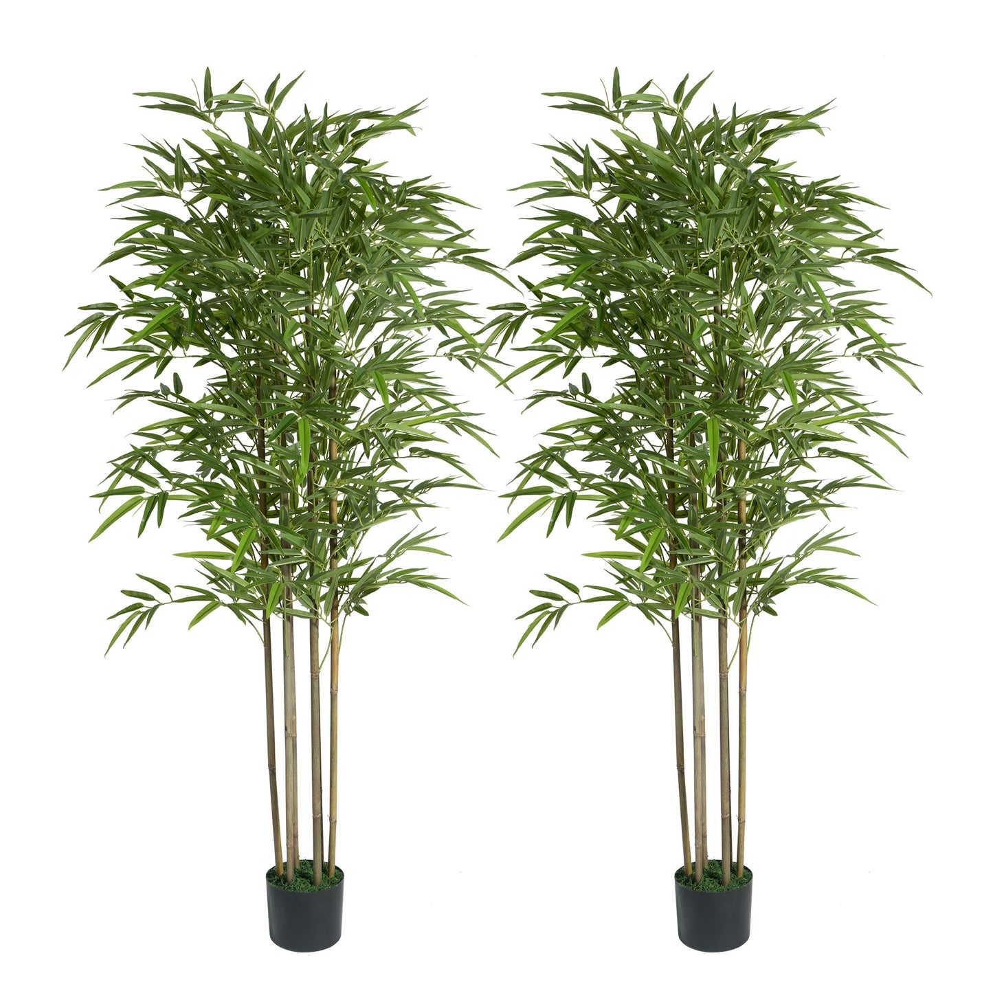 Bamboo Silk Tree, 60-Inch Artificial Bamboo Tree, Realistic Faux Bamboo Tree in Nursery Pot Fake Decorative Trees for Home, Office, Indoor & Outdoor Decor